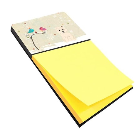 Carolines Treasures Carolines Treasures BB2514SN Christmas Presents Between Friends Westie Sticky Note Holder BB2514SN
